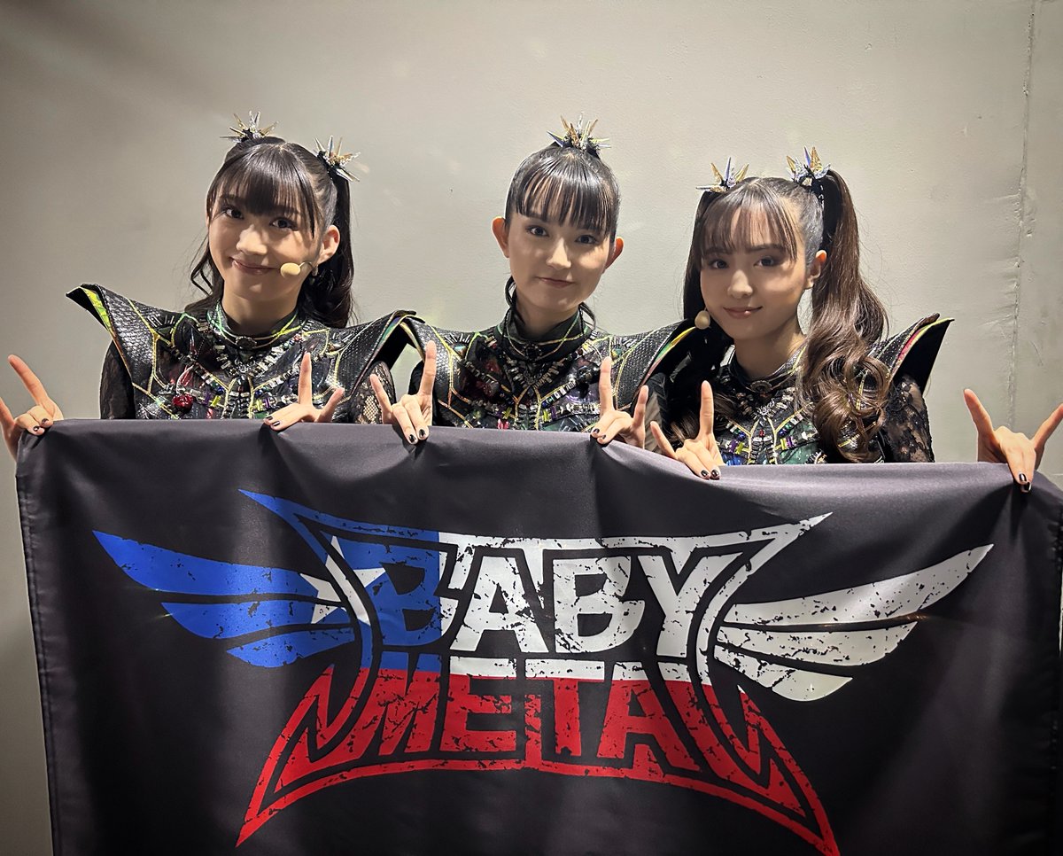 BABYMETAL_JAPAN's tweet photo. Thank you for coming to BABYMETAL WORLD TOUR 2024 in Santiago,Chile🇨🇱 
#BABYMETAL #BABYMETALWORLDTOUR2024 #CHILE https://t.co/JR84UY0lvv