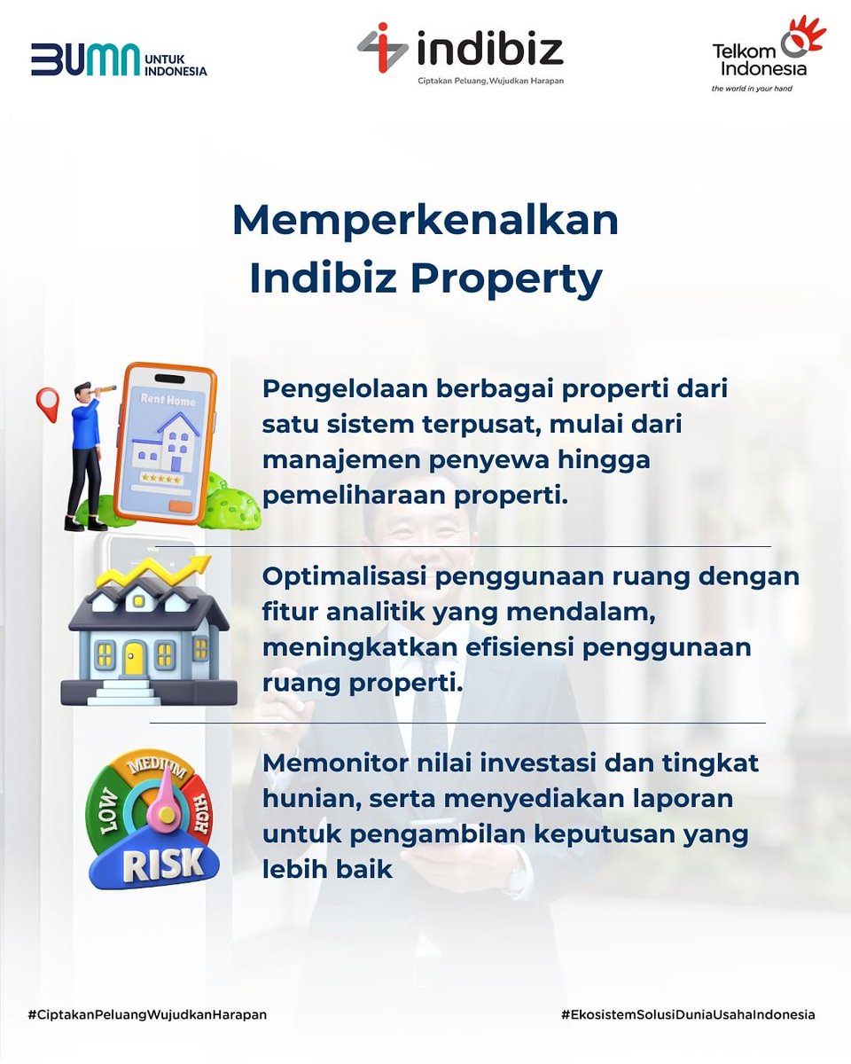 IndibizJBN's tweet photo. #JBNInfo 
Terobosan terkini dari Indibiz! Indibiz Property hadir sebagai solusi digital inovatif yang dirancang untuk memudahkan pengelolaan properti Anda.

#IndibizJBN #indibiz #ciptakanpeluangwujudkanharapan
#JBNNews #JBNTips https://t.co/Hc6twUNEOV