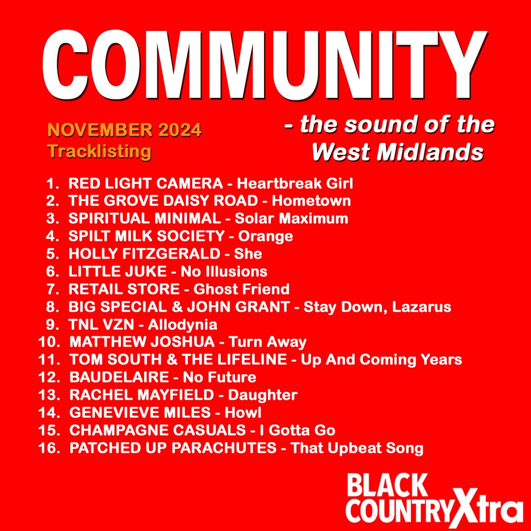 Community (@community_wmids) on Twitter photo New show now available on demand with 16 top tracks from the West Mids, including:
<a href="/RedLightCamera_/">Red Light Camera</a>
<a href="/littlejukemusic/">Little Juke</a>
<a href="/retailstoreband/">Retail Store</a>
<a href="/BIGSPECIAL_/">BIG SPECIAL</a>
<a href="/tnlvznuk/">TNL VZN</a>
<a href="/BaudelaireUk/">Baudelaire</a>
<a href="/RachelMayfield/">Rachel Mayfield</a>
<a href="/genevievemiles_/">Genevieve Miles</a>
<a href="/casuals_music/">Champagne Casuals</a>
blackcountryradio.co.uk/player/black-c… New show now available on demand with 16 top tracks from the West Mids, including:
<a href="/RedLightCamera_/">Red Light Camera</a>
<a href="/littlejukemusic/">Little Juke</a>
<a href="/retailstoreband/">Retail Store</a>
<a href="/BIGSPECIAL_/">BIG SPECIAL</a>
<a href="/tnlvznuk/">TNL VZN</a>
<a href="/BaudelaireUk/">Baudelaire</a>
<a href="/RachelMayfield/">Rachel Mayfield</a>
<a href="/genevievemiles_/">Genevieve Miles</a>
<a href="/casuals_music/">Champagne Casuals</a>
blackcountryradio.co.uk/player/black-c…