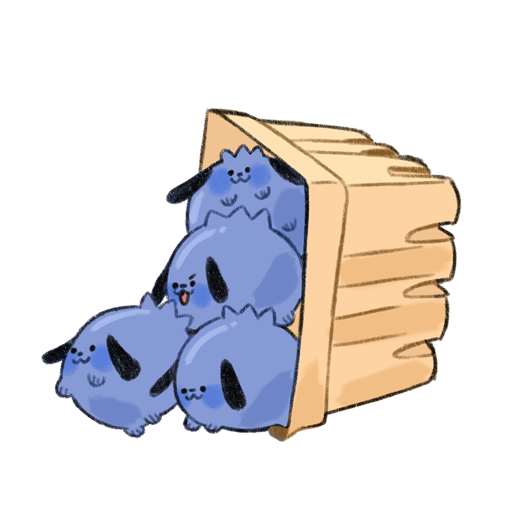 The great blueberry pup escape!