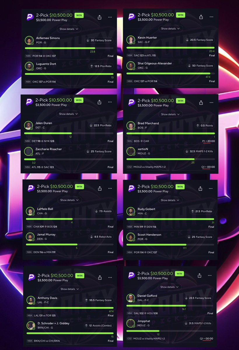 BLESSING TF OUT OF 2 followers that like+rt ASAP💚👇

BANG💣🚀✅

CASHED 8 NUKES FOR A TOTAL 24X PAYOUT🔥🔥👑

MAJOR WEEKEND INCOMING🥹🚀😤 

⬇️USE LINK BELOW FOR $30 OFF VIP↙️
dubclub.win/r/p/pri-g2tr4/…