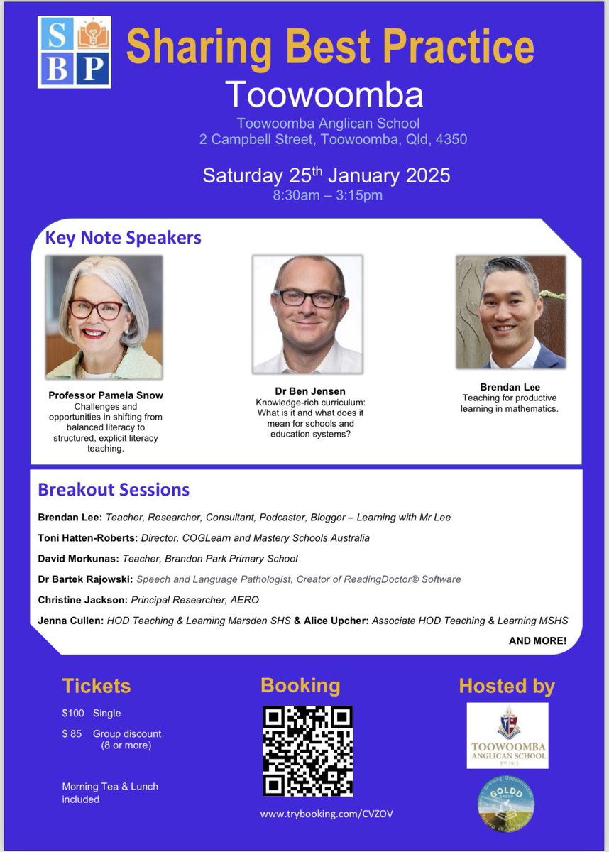 SarahBowde93872's tweet image. Tickets are on sale now for SBP Toowoomba 2025. Don’t miss out on hearing from this wonderful lineup of speakers!