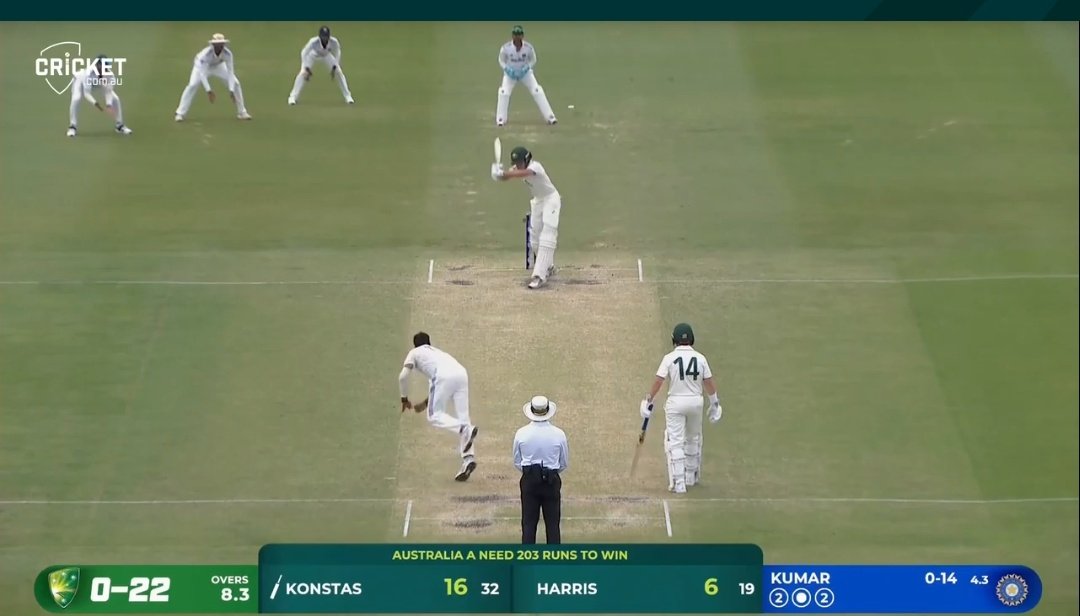 IamGopambuj's tweet image. Mukesh McGrath - 1st wicket of the 2nd inns !!

#IndAVsAusA #CricketTwitter #1stClass #FastBowler
