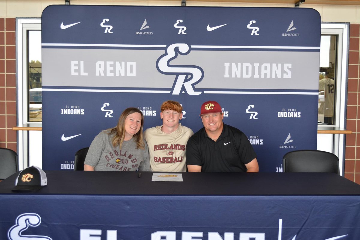 El Reno Baseball (@er_baseball) on Twitter photo Great day for the El Reno Indian baseball program as Davin Shamblin signs with <a href="/RCCcougarBB/">Redlands CC Baseball</a> We are proud of you Davin, comittment & hard work definitely pays off. #GoBigBlue Great day for the El Reno Indian baseball program as Davin Shamblin signs with <a href="/RCCcougarBB/">Redlands CC Baseball</a> We are proud of you Davin, comittment & hard work definitely pays off. #GoBigBlue