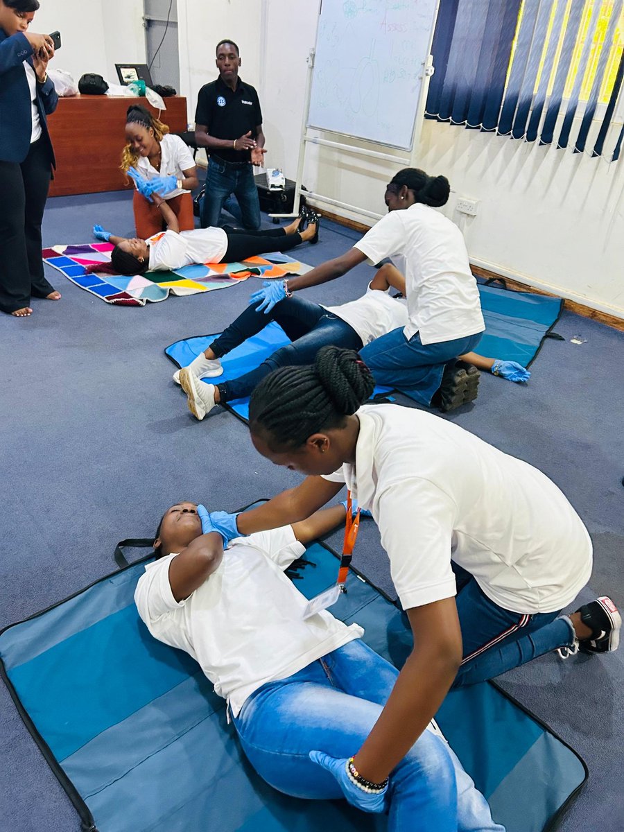 GLLS_Society's tweet photo. Aviation safety remains the core value for @das_aviation Cabin Crew students undertaking a first aid at workplace training. Our trainers delivering a timely in-flight response training. #EverySecondCountsInFlight #AviationSafety #FlySafely @LifesavingUG @UgandaCAA @CabinCrewRBLX https://t.co/UqfE7YxBg6