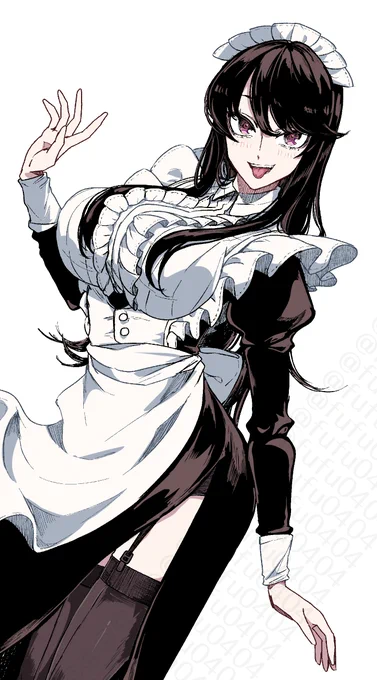 #3連休はフォロワーが増える 初期～最近のOCメイドのマナちゃん 