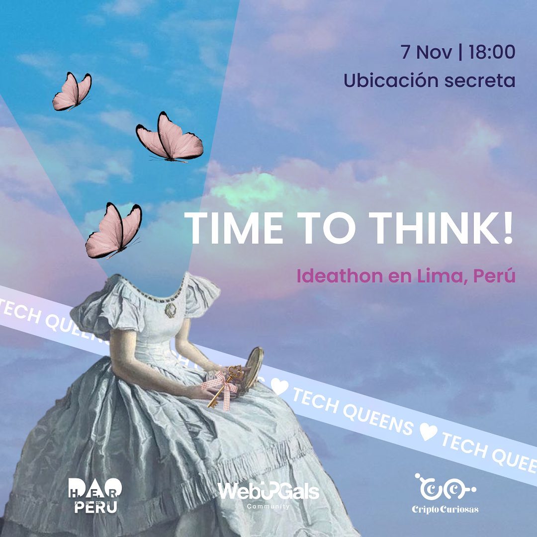 HERDAOPeru's tweet photo. Nos unimos a @CriptoCuriosas y @Web3Gals_Latam para traerles un súper evento en el marco de #LimaTechWeek , Ideathon Tech Queens!
Un evento de un día donde podrás crear soluciones innovadoras a problemáticas reales de nuestro país 🇵🇪
¿De que tratará el evento? https://t.co/od8ZTeaAuz