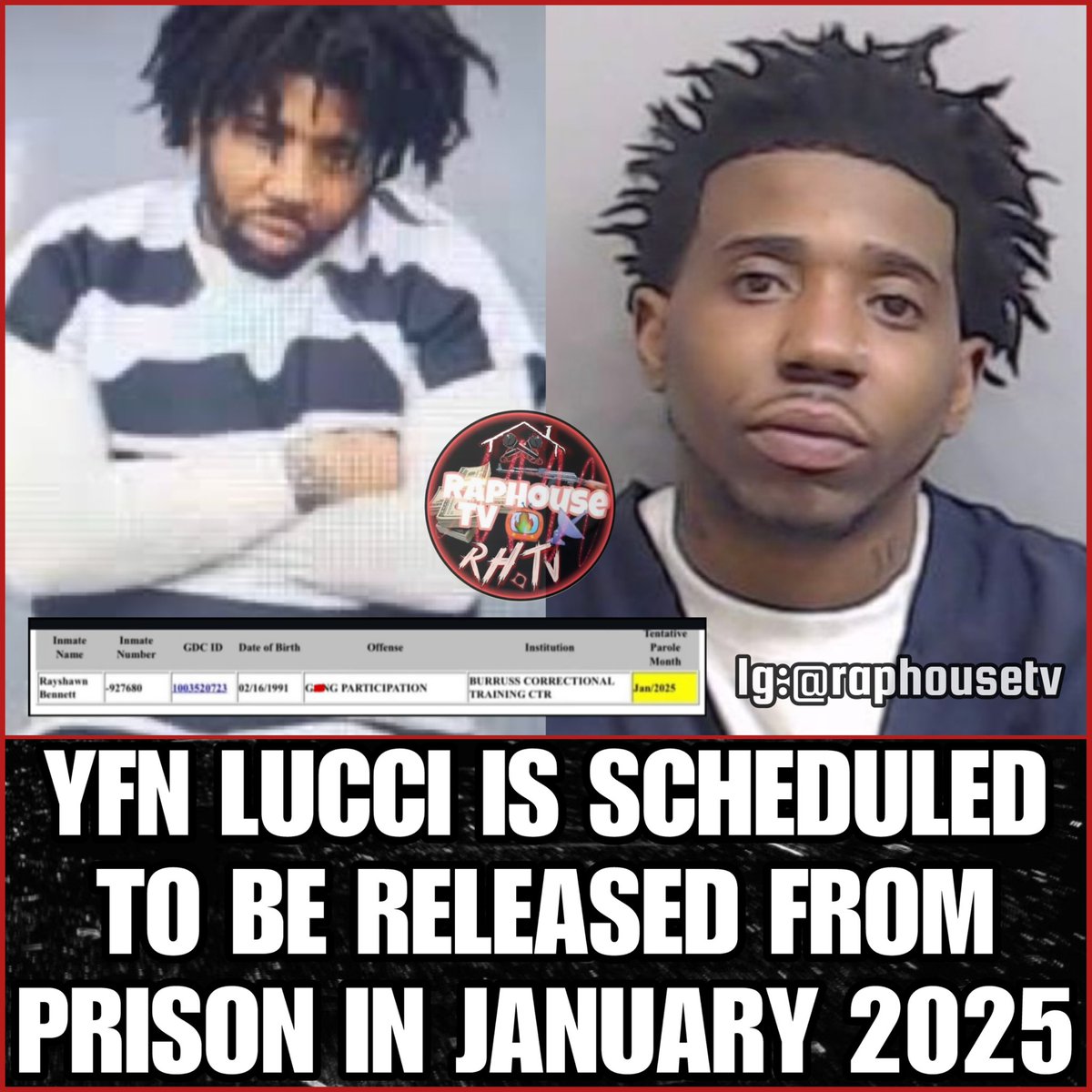 Atlanta Rapper YFN Lucci is Scheduled to be Released from Prison in ...