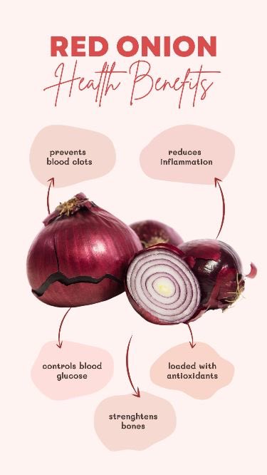 Saghar409's tweet image. Red Onion Health Benefits
Learn more about the health benefits of red onions. #flavonoids #anti-inflammatory ##antioxidants #antidiabetes##Glow 
See less