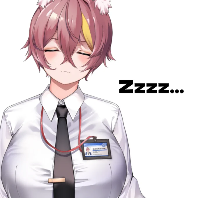 がっつりねてた…(=ω=*)Zzz おはすな!!! 新作の最終調整もあるから実はやや寝坊気味… 今夜は出雲ユイさんとコラボ飲酒雑談予定!! 今日もよろすな!! #おはようVtuber