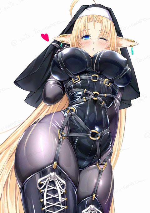 レザーボンデージ風シスターなアルフェリア 