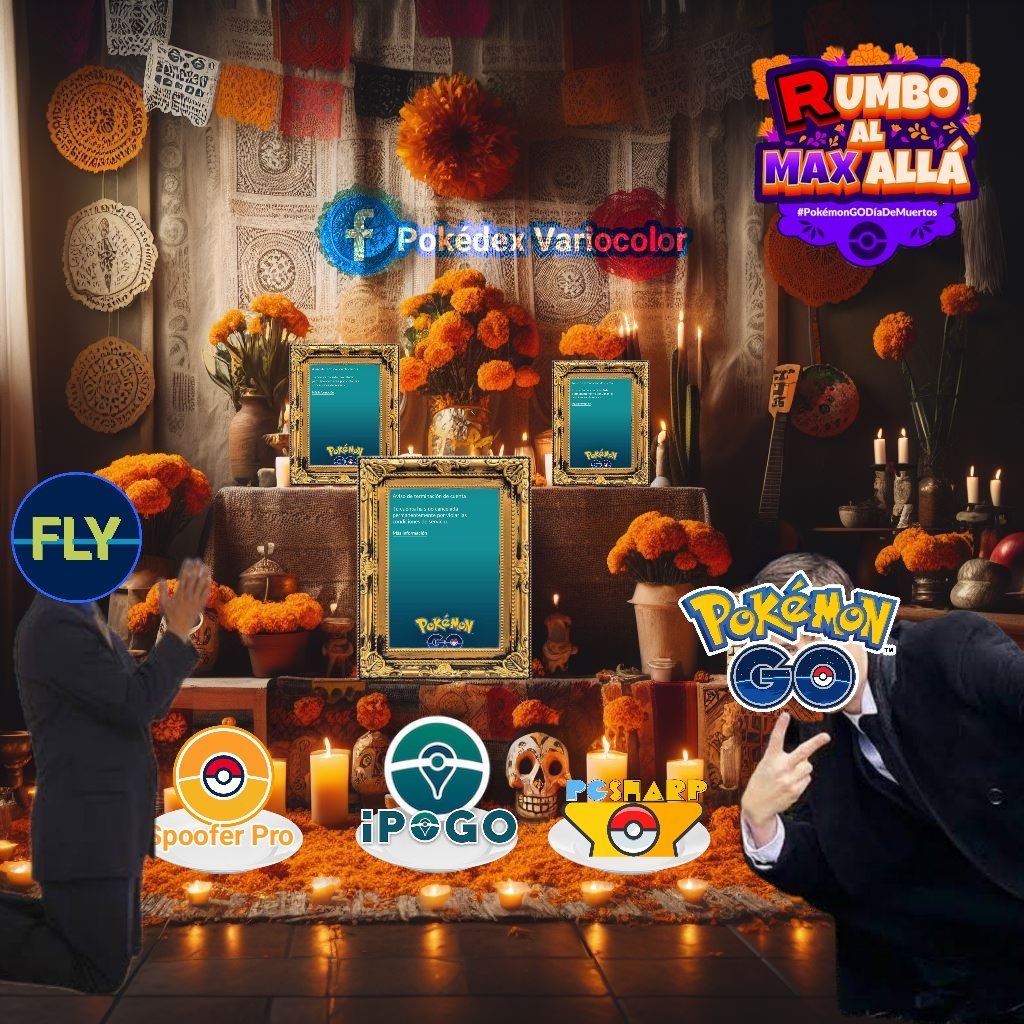 PokemonGoAbs's tweet image. 💀🏵️✨ ¡Recordando a los caídos! ✨🏵️
Etiqueta a tu amigo o amiga que le cayó el BAN 

#PokémonGo #PokédexVariocolor #DíaDeMuertos