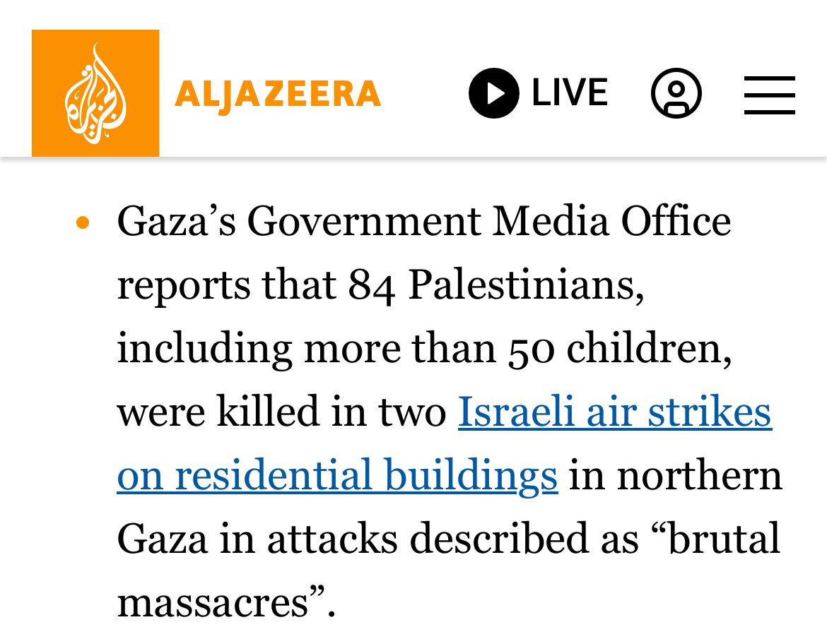 50 children.

If 50 Israeli or American children were killed in a single day of violence, the world would stop turning.

But these massacres don’t even register in the US media.