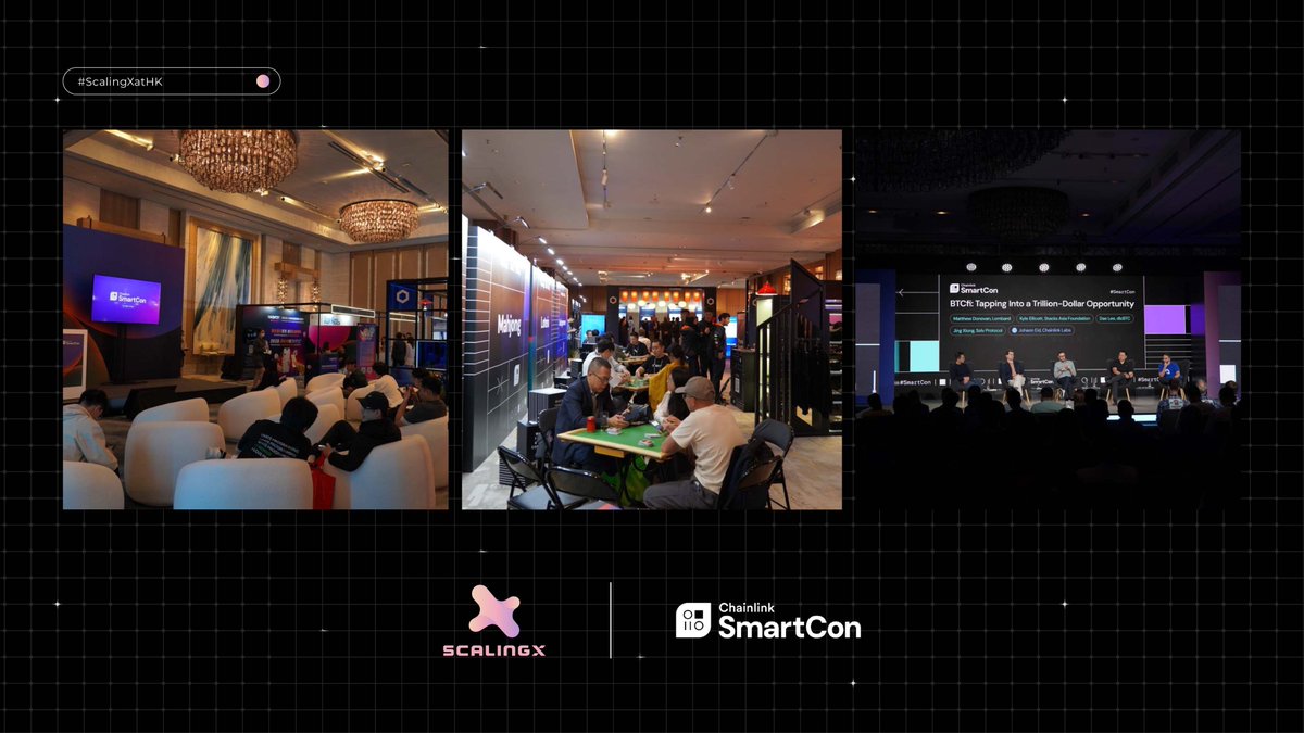 Scaling_X's tweet photo. #ScalingXatHK
Our team had an incredible time connecting with brilliant minds at @chainlink #SmartCon2024 🇭🇰
Grateful for the valuable connections and thought-provoking discussions on RWA and beyond. Next up—#Devcon Bangkok 🇹🇭
See you there! https://t.co/hC9k0G66vI