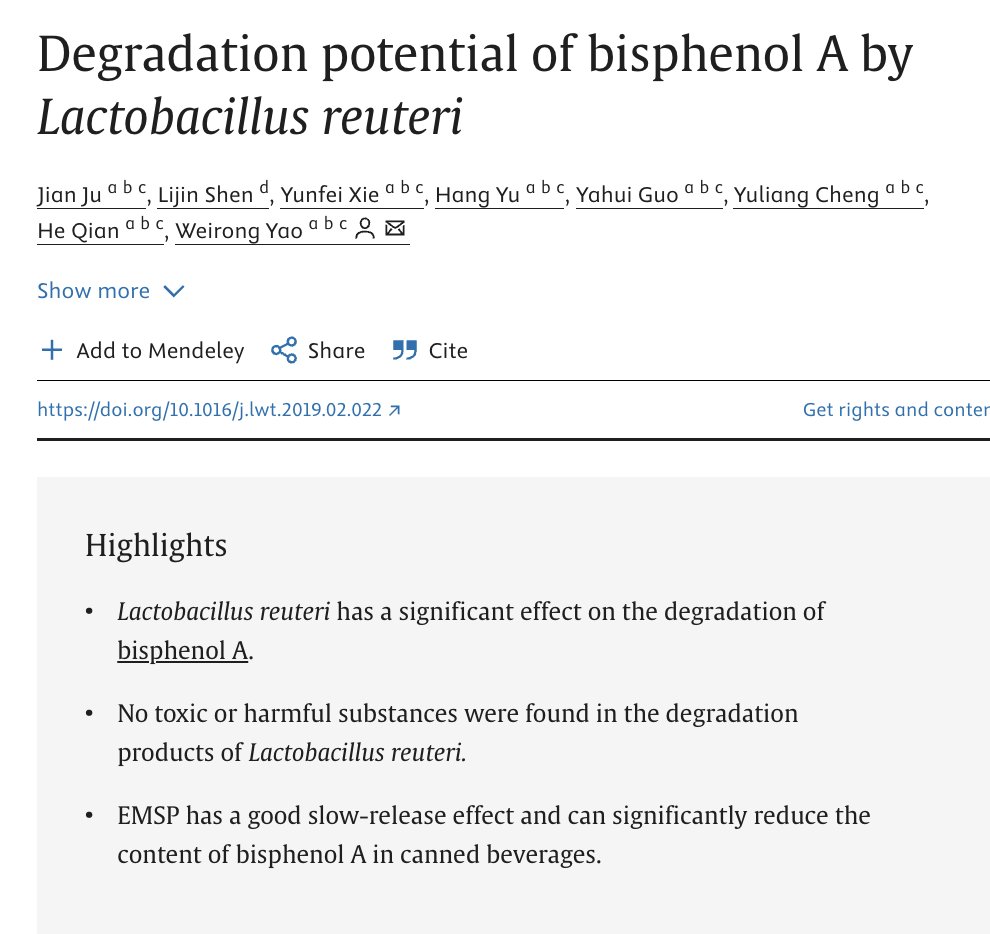 AlpacaAurelius's tweet photo. Worried about BPA and microplastics? Eat lots of fermented food.

- Lactobacillus acidophilus from yogurt reduces BPA levels 82%
- Kefir probiotics are able to protect against oxidative damage
- Lactobacillus bacteria is able to adsorb microplastics,  removing them and eliminating them from tissues
- L. reuteri found in kimchi, sauerkraut, cheese and yogurt degrades BPA
