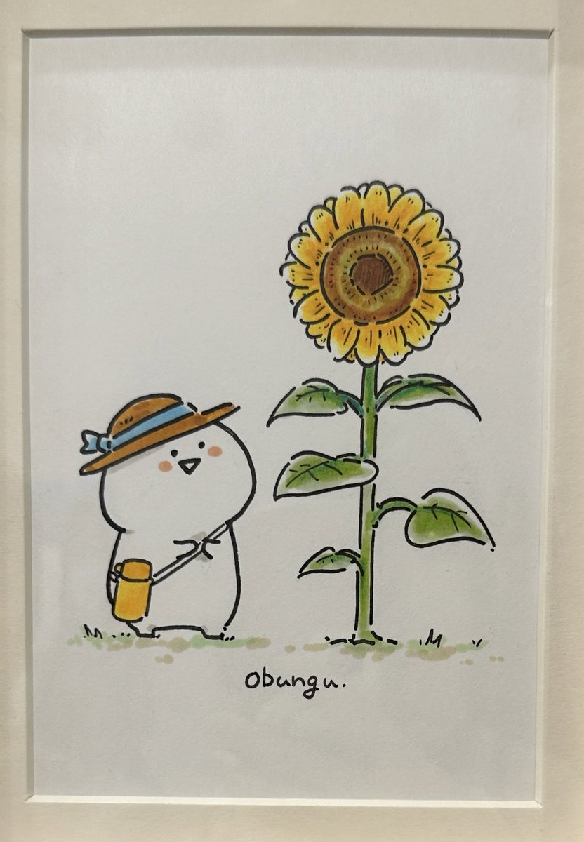 orh_bi's tweet photo. お文具さんの原画展、お邪魔してきました〜♡
去年まではスペース半分だったのが、今年から会場もフルになって、素敵なみんなをじっくり見られました( ´͈ ᵕ `͈ )
3年分のひまわりさん♡今年は写真に納めず心に刻む原画もたくさんなので、ぜひ足を運んでくださいね〜♡ https://t.co/iZ2GvEgT8b
