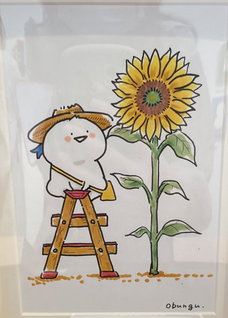 orh_bi's tweet photo. お文具さんの原画展、お邪魔してきました〜♡
去年まではスペース半分だったのが、今年から会場もフルになって、素敵なみんなをじっくり見られました( ´͈ ᵕ `͈ )
3年分のひまわりさん♡今年は写真に納めず心に刻む原画もたくさんなので、ぜひ足を運んでくださいね〜♡ https://t.co/iZ2GvEgT8b