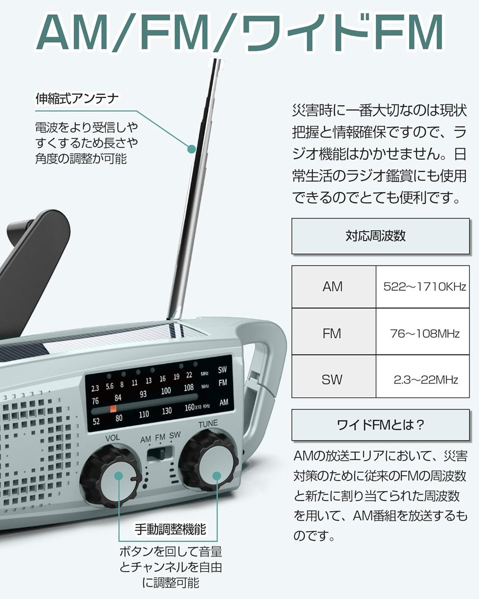 Tala07736232003's tweet photo. 購入のみ
防災ラジオ 多機能ラジオ 手回し 懐中電灯
3585円
#アマゾンレビュー募集 #プレミアムレビュー #アマゾンプライム #無料プレゼント #レビュー #アマゾン #注目してほしい #拡散希望RT #Amazonレビュー #アマゾンレビュー募集 #アマゾン購入 #本業 #レビュアー #Amazonレビュー https://t.co/zHMvKDaqYC