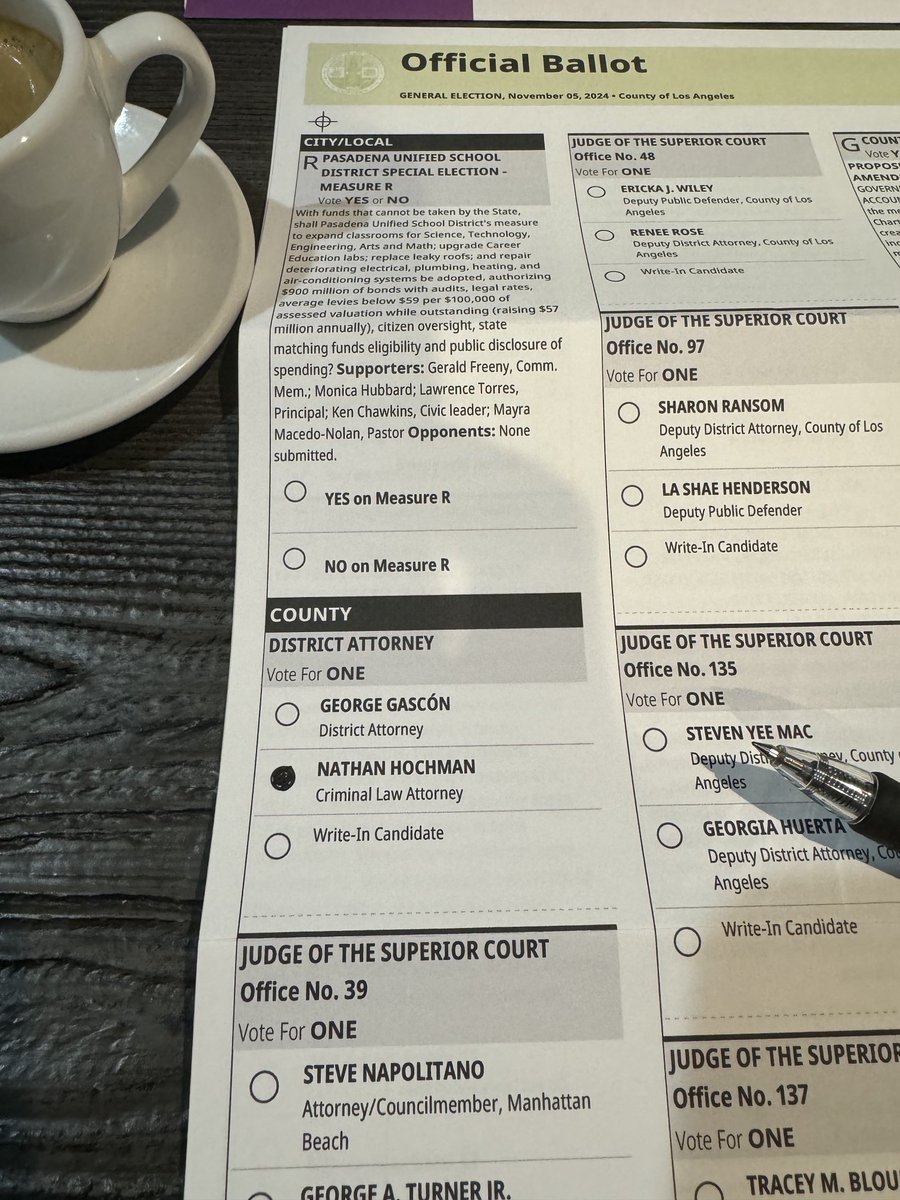 spfeifer22's tweet photo. The easiest choice I’ve ever made. #GasconMustGo #HochmanForDA https://t.co/bcWEf465GC