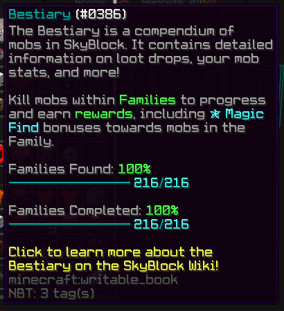 bestiary maxed ‼️‼️‼️‼️