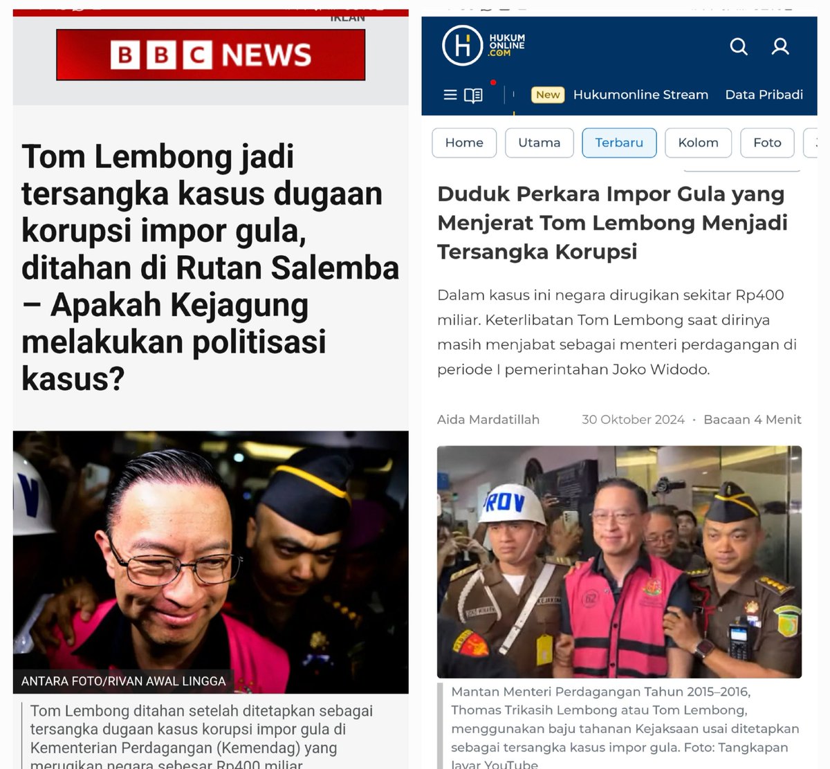 TOM LEMBONG dikriminalisasi agar nimbulkan arus balik yg kuat hingga pendukung Parpol baru Anies cemas, Fufufafa tenggelam dan KOTAK.PANDORA Markus MA Zarof Ricar dikubur.
☆ Markus MA Zarof jika dibuka tak cuma aib Hakim, tapi Kejaksaan &amp; Putusan MA soal pilkada terkuak otaknya.