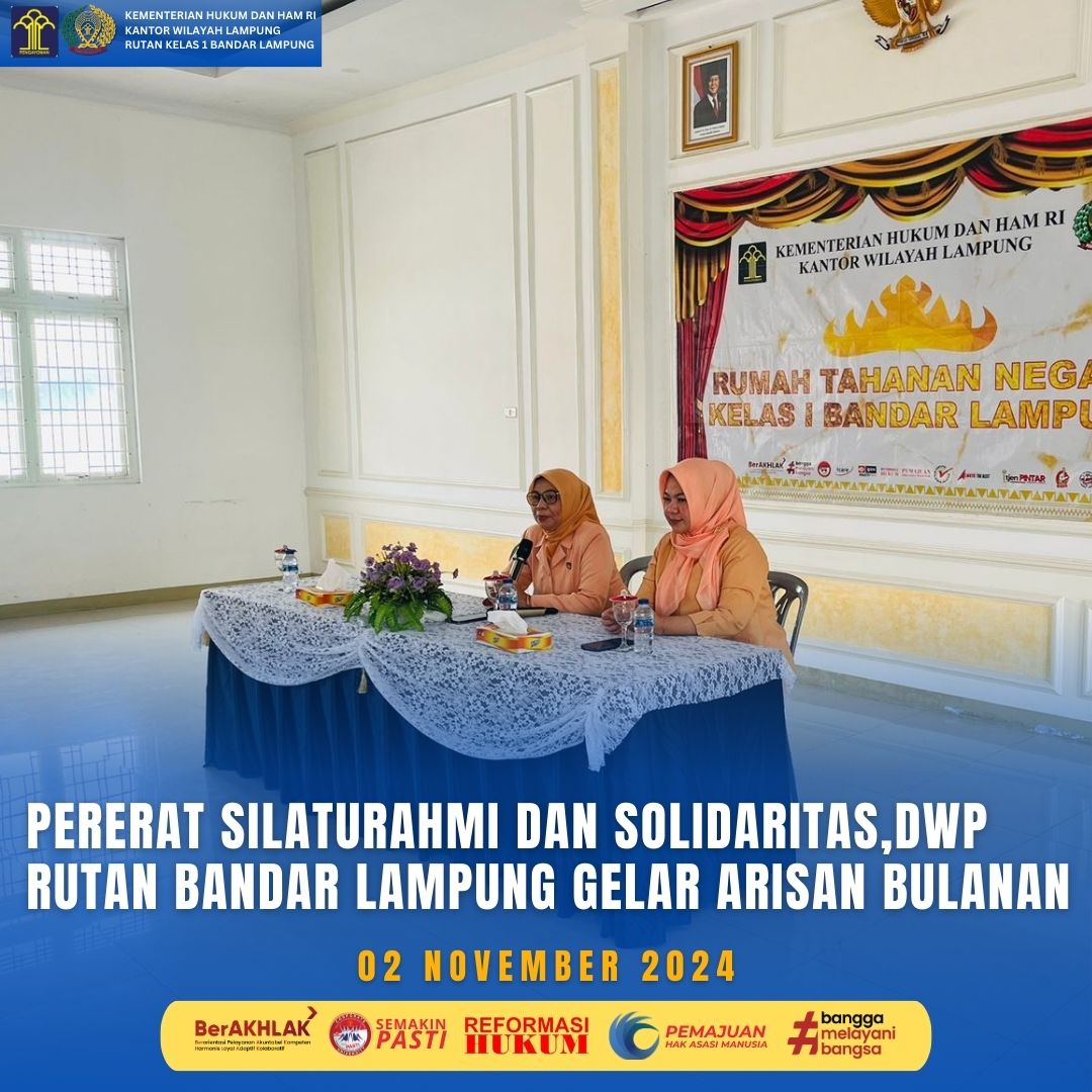 Rutanbdl's tweet photo. Pererat Silaturahmi dan Solidaritas,DWP Rutan Bandar Lampung Gelar Arisan https://t.co/4L0qoX6aTR