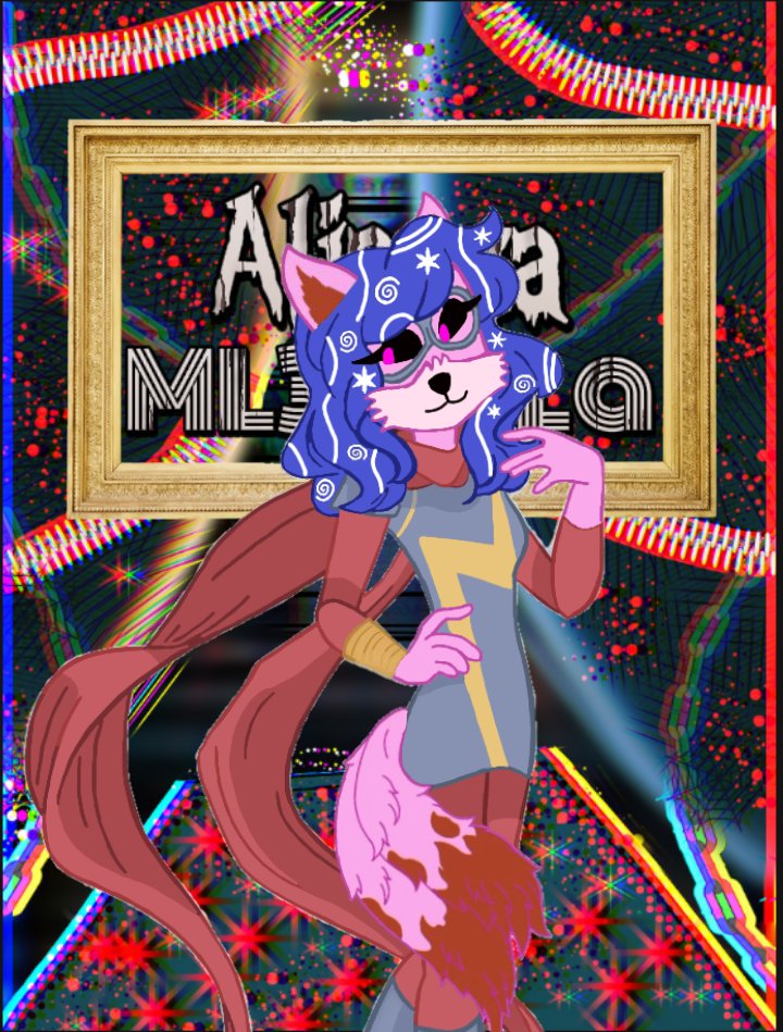 🌫️💖: Ya estoy presente en la gala con mi disfraz de Miss Marvel les gusta? #MissMarvel #YoungAvengers #AlianzaML3Gala2024 #AlfombraRoja