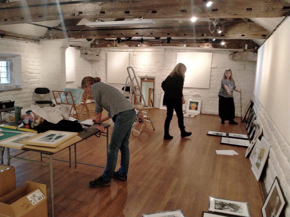 print_circle's tweet image. It’s hung and it’s looking superb. open for this weekend and next, 2,3,9,10th November at the Manor House in Ilkley 11-4pm