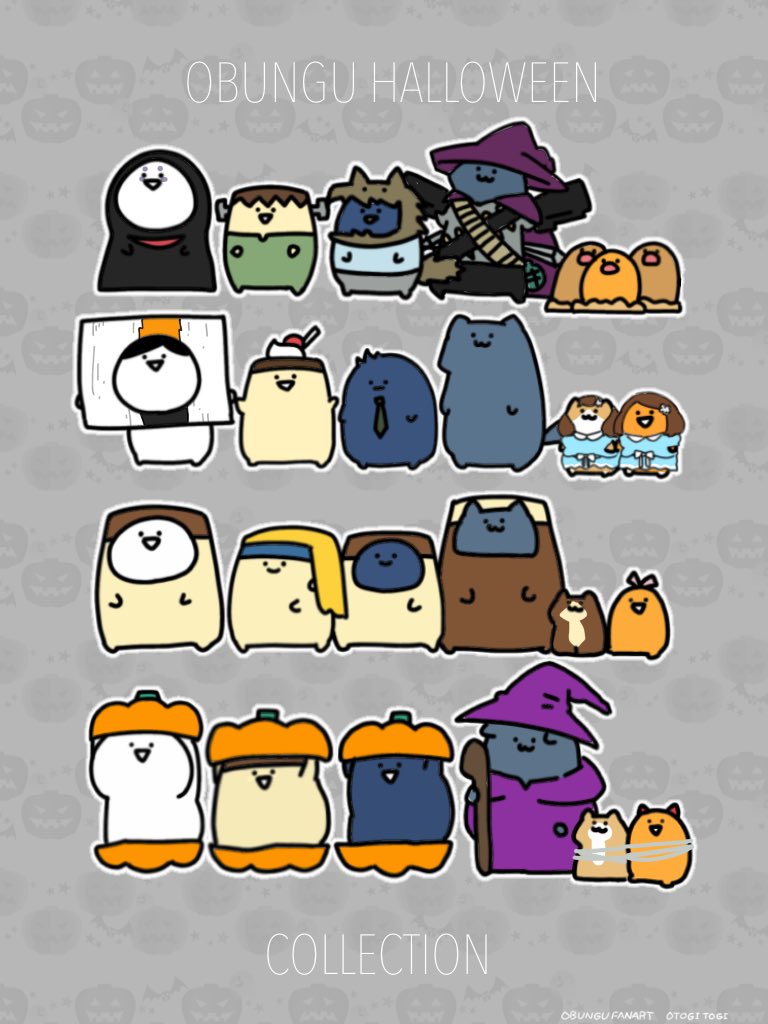 お文具さん #お文具のアニメ #ファンアート #イラスト #ハロウィン