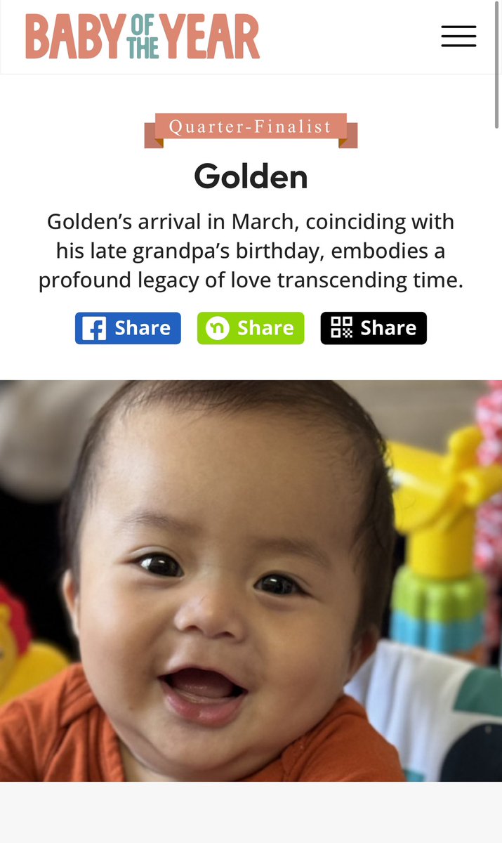 StevieAngeles's tweet photo. Our Baby Best Boy Golden needs help from his Fellow @bgyo_ph ACES!!! Golden is in re running for Baby of the Year!!! Please vote for him friends! Just the once per day via FB ❤️❤️❤️ Salamat friends!!! https://t.co/YFbAX2BTYv https://t.co/RLtpxha9MU