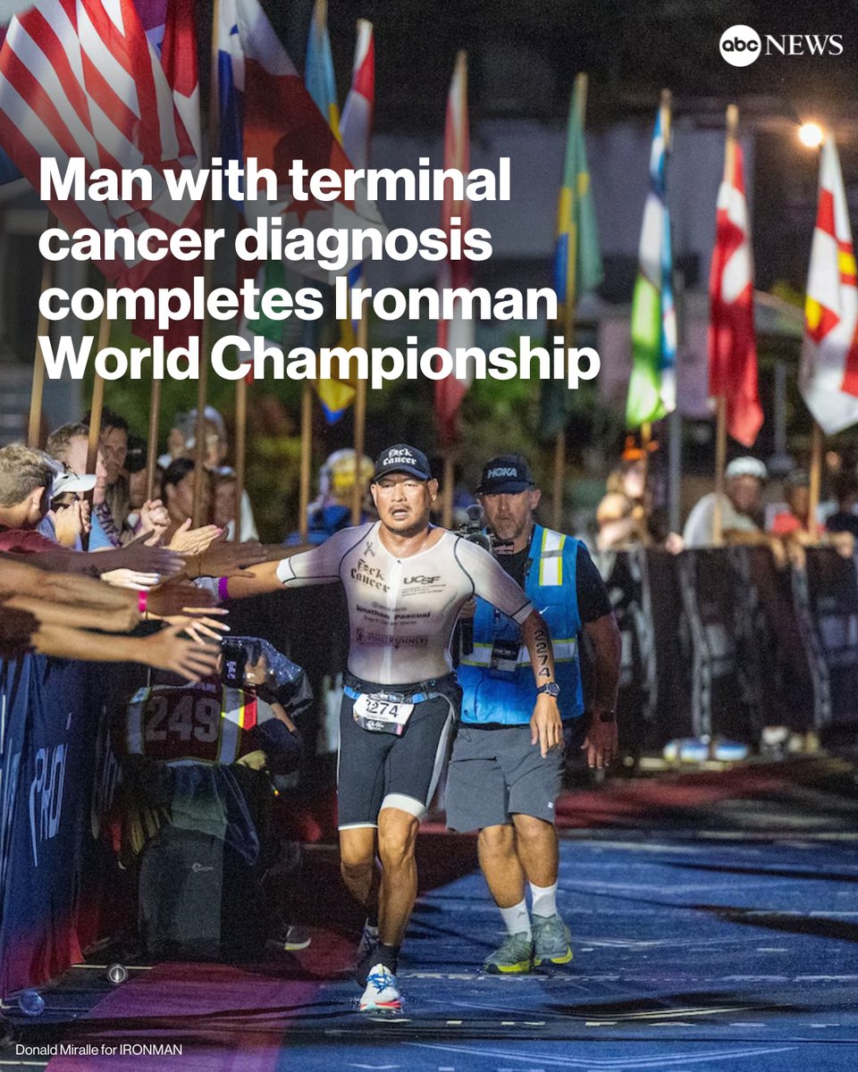 A man who was diagnosed with terminal cancer recently fulfilled his longtime dream and defied the odds by completing the VinFast Ironman World Championship, one of the most challenging sporting events in the world. trib.al/5hhzdZA
