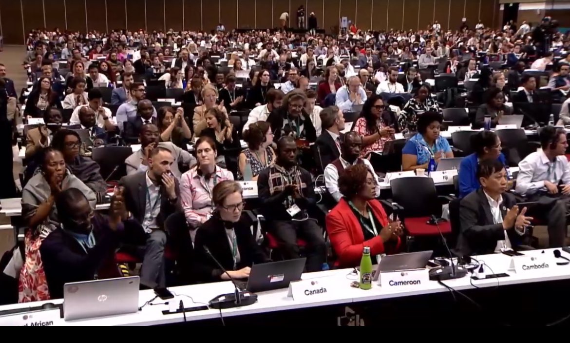 Hindou (@hindououmar) on Twitter photo What a night in Cali Colombia <a href="/COP16Oficial/">COP16 COLOMBIA 🇨🇴</a> <a href="/UNBiodiversity/">UN Biodiversity</a> HISTORIC! 🤩
✅ The subsidiary body of the article 8j adopted
✅ The recommandations of the <a href="/UN4Indigenous/">UNPFII</a> adopted
✅ The work plan adopted
✅ The African descendant adopted
Very proud of adding my voice there🥳💃🏽 What a night in Cali Colombia <a href="/COP16Oficial/">COP16 COLOMBIA 🇨🇴</a> <a href="/UNBiodiversity/">UN Biodiversity</a> HISTORIC! 🤩
✅ The subsidiary body of the article 8j adopted
✅ The recommandations of the <a href="/UN4Indigenous/">UNPFII</a> adopted
✅ The work plan adopted
✅ The African descendant adopted
Very proud of adding my voice there🥳💃🏽