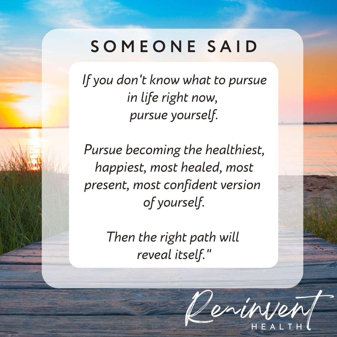 You are the most important project you will ever work on. You can’t be fully in the world and completely present for others by neglecting your physical and mental health. Pursue You…