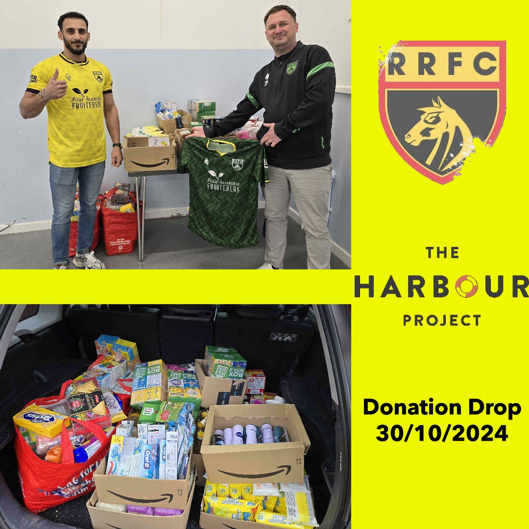Following our Recreational Match against The Harbour Project, we had been gathering donations.
On Wednesday it gave me great pride to drop all of the donations down to them.
We hope it all goes someway to helping someone in need of extra support.