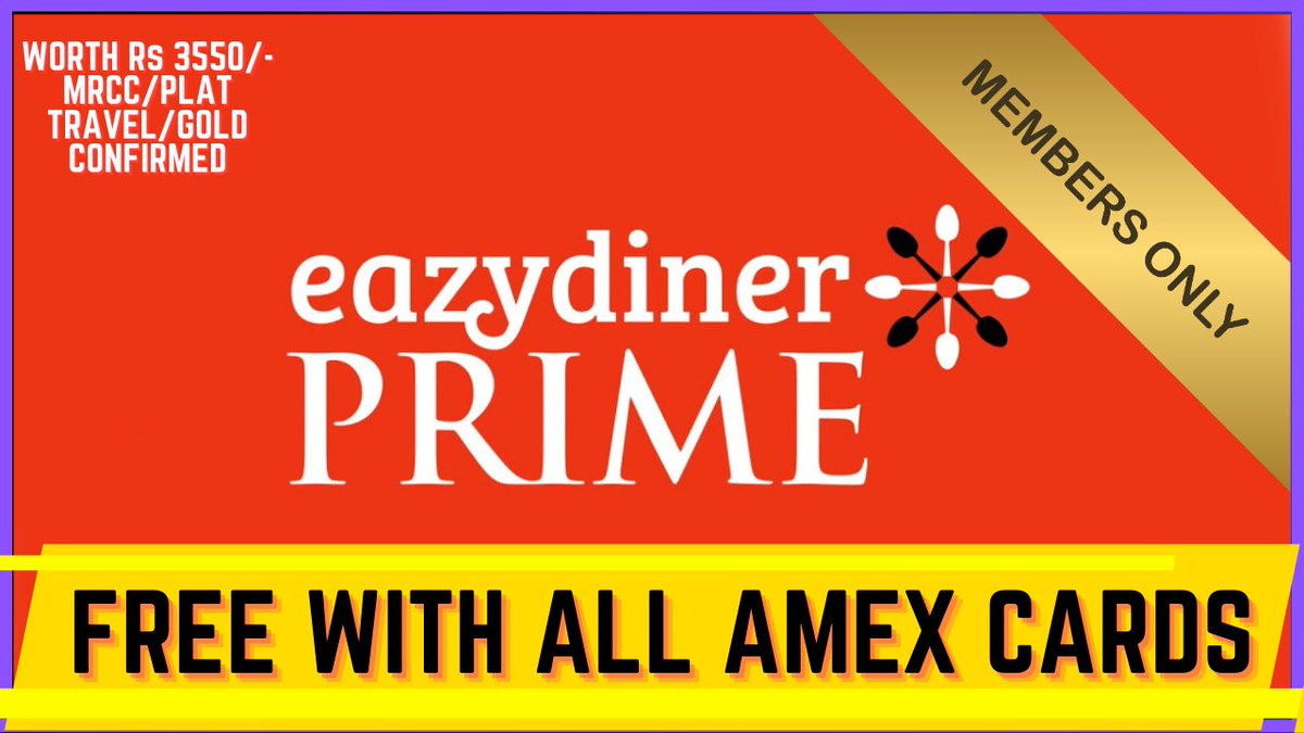 ProfessorCardz's tweet photo. 😎Our 5th Member only video is live guys. Get FREE EASYDINER PRIME Membership Free with ALL #amex  #ccgeeks #easydiner 
 
😎Step by Step guide on our channel : 
https://t.co/ugZ4xQ99rr via @YouTube 

😎Use this link : https://t.co/eiMJ2jK39U https://t.co/lbEyU4aG0F