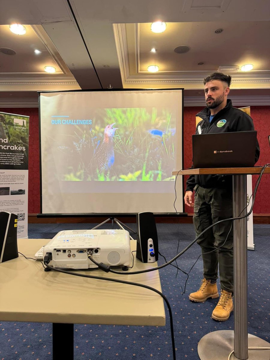 NatureNorthEast's tweet photo. An inspiring time connecting with peers, celebrating four years of dedicated work on the @RSPBScotland #CorncrakeCalling project.
Grateful for the chance to reflect on the progress that has been made, and look ahead to the future of Corncrake conservation in Scotland and beyond. https://t.co/awfMGukcyA