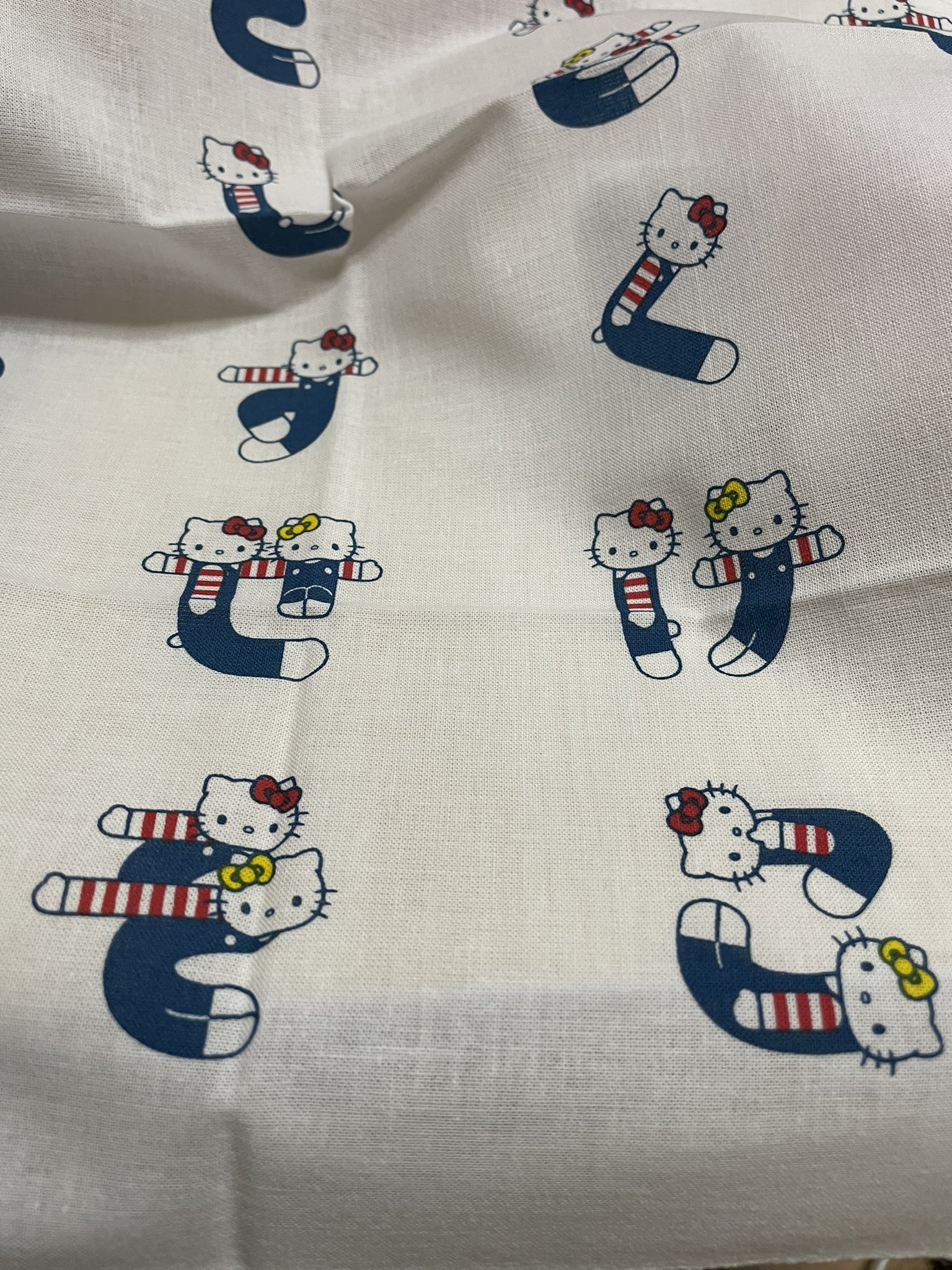 ハローキティ展 50周年 エコバッグ キティ レトロ ひらがな 平仮名