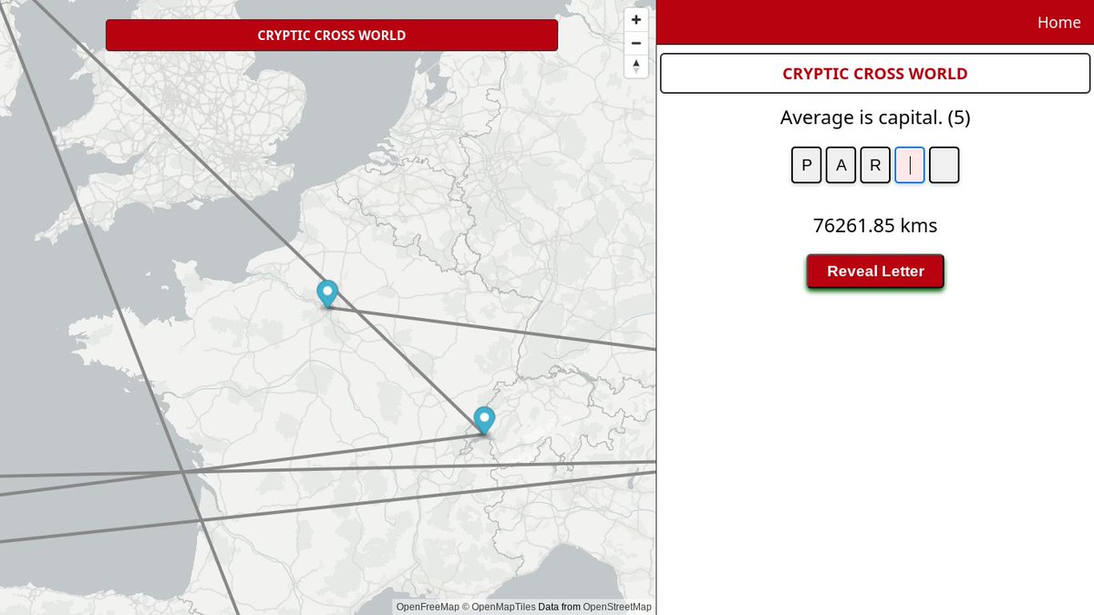 #30DayMapChallenge part 1.
Cryptic Cross World - solve the cryptic clues to travel around the world.
googlemapsmania.blogspot.com/2024/11/crypti…
