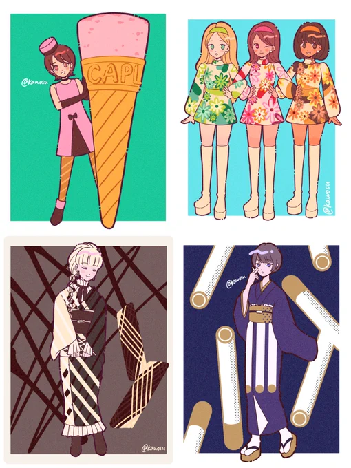 レトロと創作が好きです🌼
最近はお菓子な女の子を描いています🍫

#三連休はフォロワーさんが増えるらしい
 #絵柄が好みっていう人にフォローされたい 