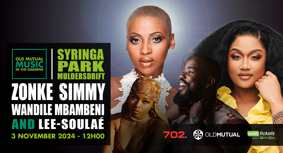 Radio702's tweet photo. A Sunday of sun, music, and memories 🌞 Enjoy soulful sounds at Syringa Park with Zonke and more! Ticket purchase details – 🎟️https://t.co/fFennBwX7W

#MusicInTheGardens #MITG #OldMutualSA https://t.co/iJseIj3QwL
