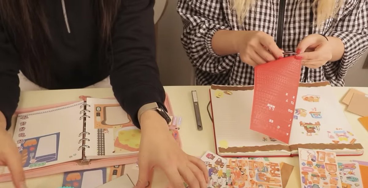 #korean slang 다꾸 is short for 다이어리 꾸미기, which means “decorating a diary.” It involves using stickers, tape, sticky notes, and other decorative items to personalize a diary or planner 💁🏻‍♀️

내 취미는 다꾸야.
My hobby is decorating my diary.