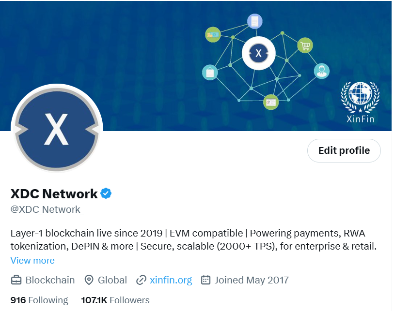 XDC Network tweet media
