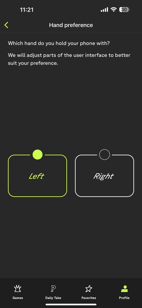 🇫🇷 Une feature très rare et d’autant plus appréciable : l’adaptation de l’interface aux gauchers.

🇬🇧 Adjusting of UI for left-handed is rare.

THANK YOU <a href="/TakeTakeTakeApp/">Take Take Take</a>  😍