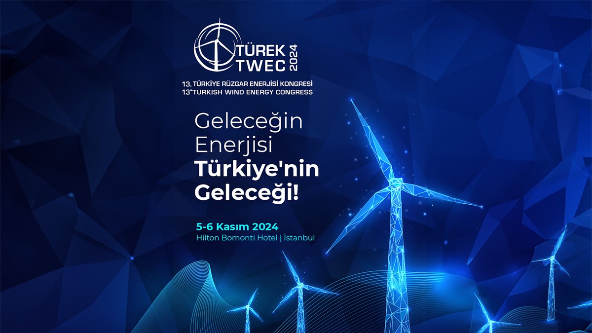 yesilhabernet's tweet photo. 🇹🇷 #TürkiyeRüzgarEnerjisiKongresi #TÜREK 2024, 5-6 Kasım’da İstanbul’da! Rüzgar enerjisindeki son yenilikleri ve iş birliği fırsatlarını kaçırmayın. 🌍🌱
https://t.co/OzJrrqn6T6
#RüzgarEnerjisi #YenilenebilirEnerji #İstanbul #TÜREB #TWEC #TÜREK2024 https://t.co/2fjtK92n6B