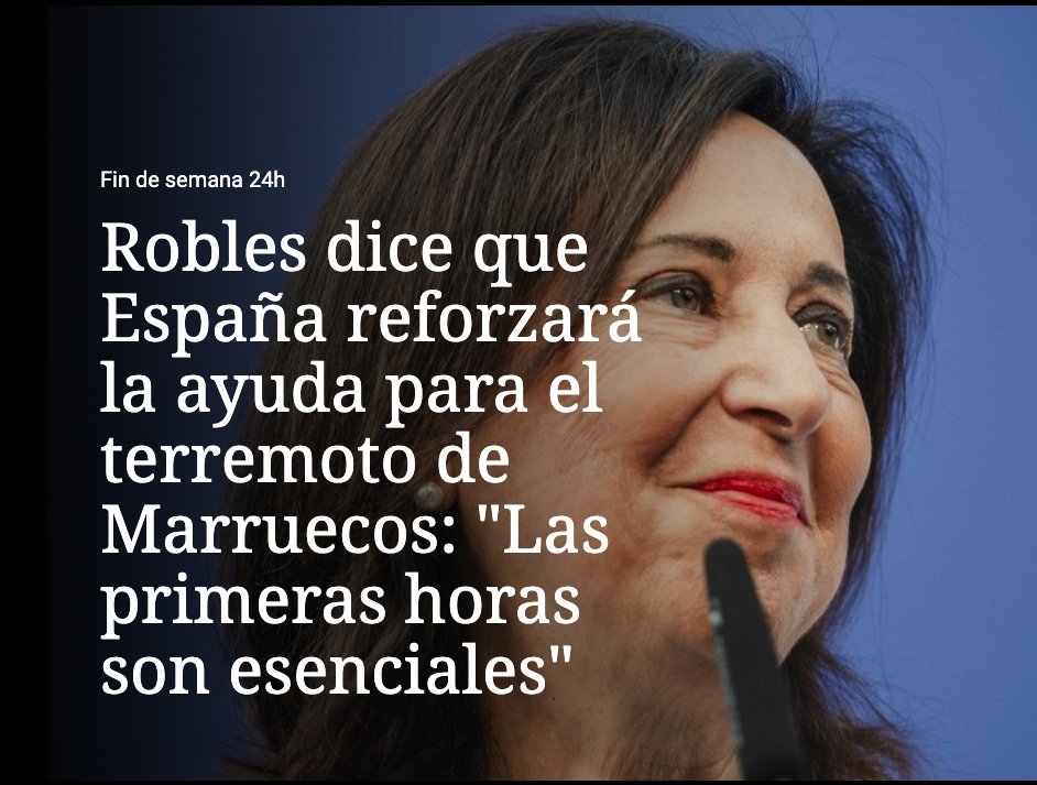 gatorelato's tweet photo. @ildariuszz Para Margarita Robles las primeras horas en Marruecos son esenciales. 
En Valencia parece que las tragedias son diferentes. https://t.co/SlslXtQ2ph