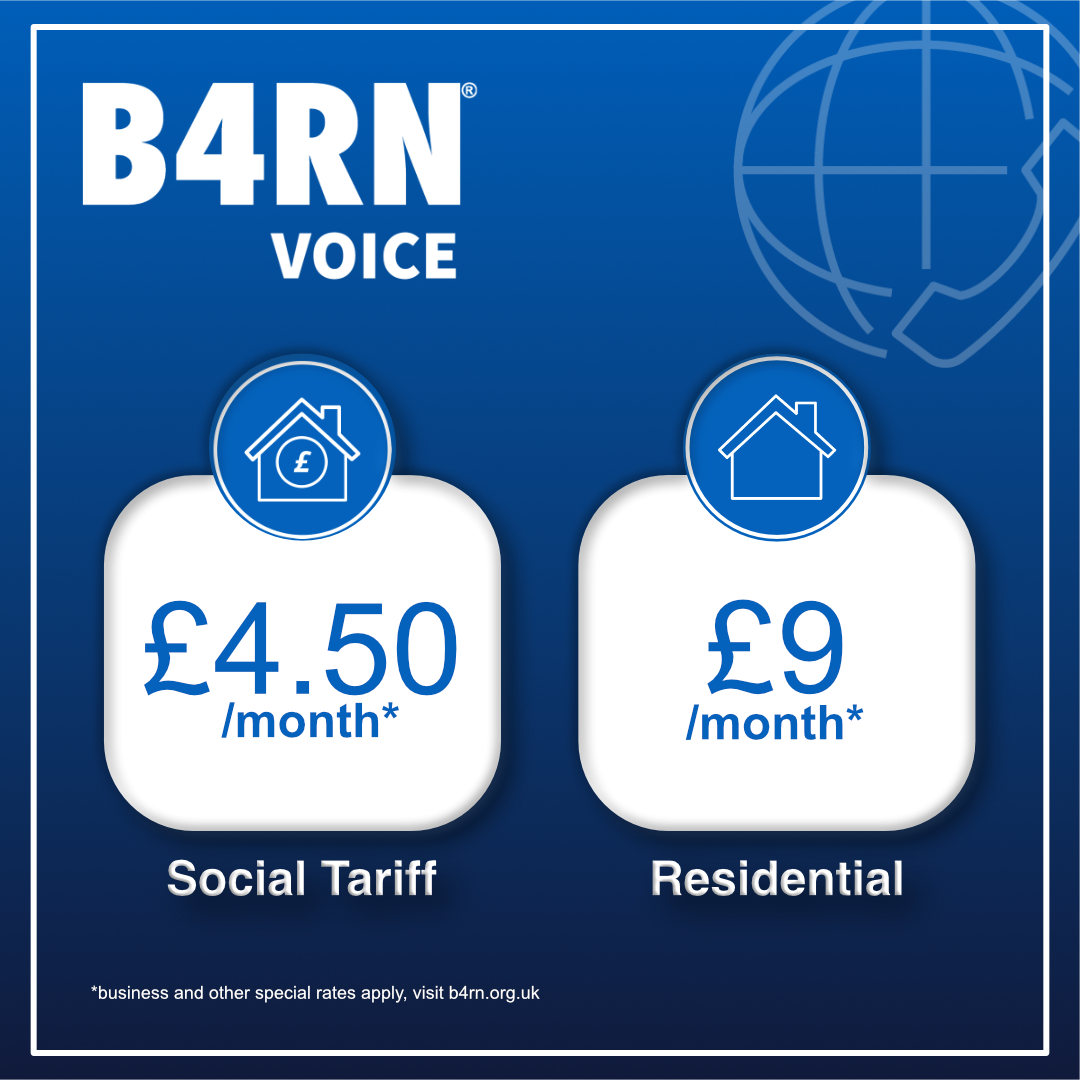 team_B4RN's tweet photo. B4RN Voice is our residential telephone service that runs over your B4RN gigabit full-fibre connection 🌐
We have a range of packages 📞 Get involved and find out more at https://t.co/GxPNuT2kip
#digitaltelephony #fullfibre #broadband #getinvolved #getb4rn https://t.co/hohfCl9DkG