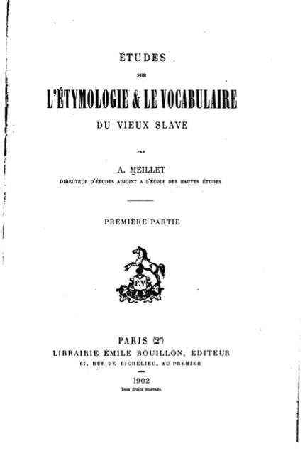 #OTD 158 years ago, Antoine Meillet (1866-1936) was born 🥳 One of the most influential (historical) linguists of the 20th century, known for formulating Meillet’s Law about Proto-Slavic accents and for coining the term "grammaticalisation" in 1912.

#LinguisticBirthdays #Histlx