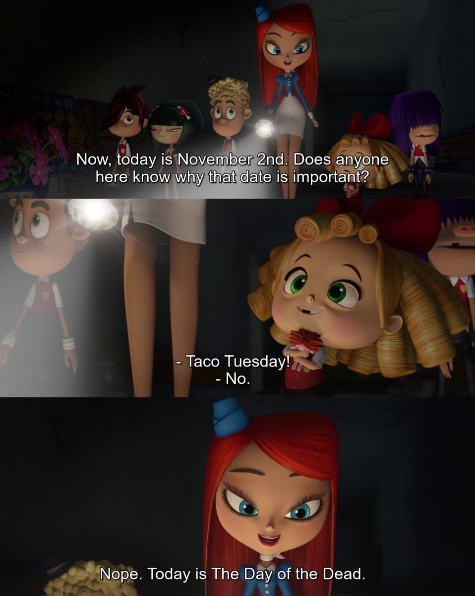 CineCalendar's tweet photo. Nov 2nd - Students in school detention, visit the museum and learn about The Day of the Dead

📽️📅 The Book of Life (2014) Dir. @mexopolis https://t.co/m2osJ16IZU