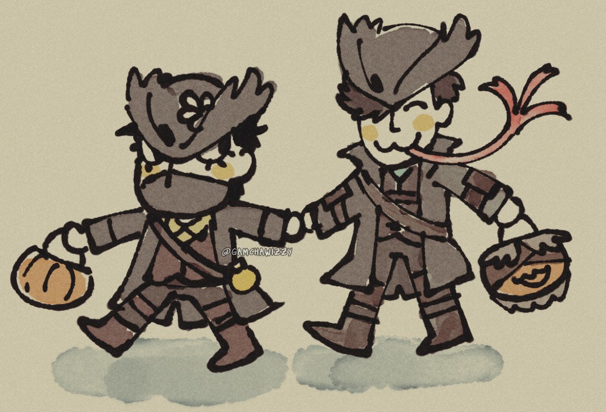 狩人|ハンター(bloodborne) 「Luce and Merle!! [ Bloodborne ]」|Wizzy 🦑🦈𝘭00𝘬𝘪𝘯𝘨 𝘧0𝘳 𝘸0𝘳𝘬❗のイラスト