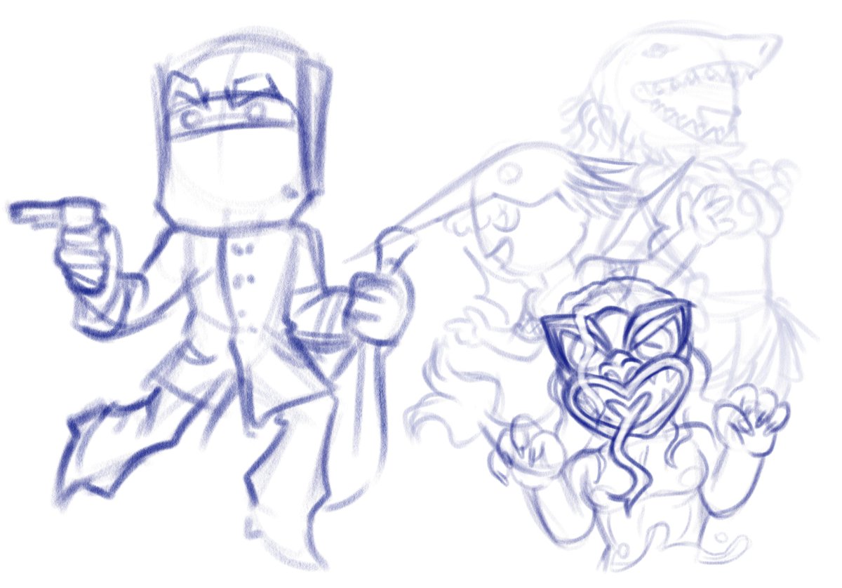 _King0K_'s tweet photo. Halloween doodles
🇦🇺 - Ned Kelly
🇳🇿 - Taniwha 
🇵🇬 - Ropen
🇫🇯 - Dakuwaqa  
#countryhumans https://t.co/1OMMq5tVvy
